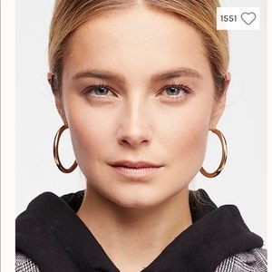 Free People Gold Hoops